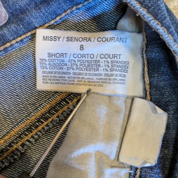 Gloria Vanderbilt Womens 8 Short Jeans Amanda Blue Denim Petite "Missy" Curvy - Picture 7 of 11